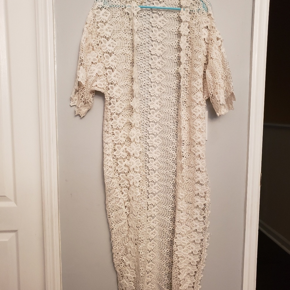 Long Crochet Kimono